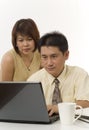 Asian Business team working together Royalty Free Stock Photo