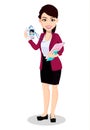 Asian business woman in office clothes Royalty Free Stock Photo