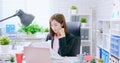 Asian business woman work Royalty Free Stock Photo