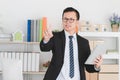 Asian businessman at office Royalty Free Stock Photo