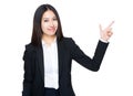 Asian businesswoman finger with tick sign