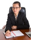 Asian Businesswoman With Glasses IV Royalty Free Stock Photo