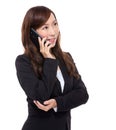 Asian businesswoman talk to mobile phone