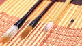 Asian calligraphy brushes