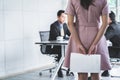 Asian candidate woman preparing for job interview Royalty Free Stock Photo