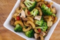 Asian chicken macaroni noodle meal