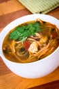 Asian chicken tomyum soup