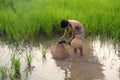 Asian children fisherman