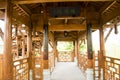 Ázijský antický budovy drevený poschodie 