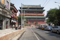 Asian China, Beijing, ancient architecture, the Drum Tower Royalty Free Stock Photo