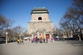 Asian China, Beijing, bell tower, historical buildings