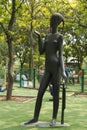 Asian China, Beijing, International Sculpture Park, girl, menarche Royalty Free Stock Photo