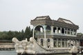 Asian China, Beijing, the Summer Palace, stone boat