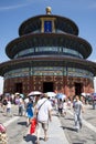 Asian China, Beijing, Tiantan Park, the hall of prayer for good harvests Royalty Free Stock Photo