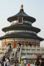 Asian China, Beijing, Tiantan Park, the hall of prayer for good harvests Royalty Free Stock Photo