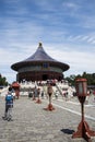 Asian China, Beijing, Tiantan Park, the imperial vault of heaven, historical buildings Royalty Free Stock Photo