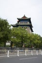 Asian Chinese, Beijing, ancient architecture, Zhengyang Jianlou Royalty Free Stock Photo