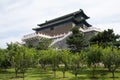 Asian Chinese, Beijing, ancient architecture, Zhengyang Jianlou Royalty Free Stock Photo