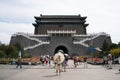Asian Chinese, Beijing, ancient architecture, Zhengyang Jianlou Royalty Free Stock Photo