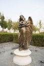 Asian Chinese, Beijing, Garden Show Park, landscape sculpture, angel Royalty Free Stock Photo