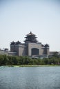 Asian Chinese, Beijing Railway Station and lotus pond park Royalty Free Stock Photo