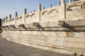 Asian Chinese, Beijing, Tiantan ParkÃ¯Â¼ÅThe hall of prayer for good harvests, white marble railings, Royalty Free Stock Photo