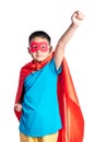 Asian Chinese boy wearing super hero costume