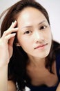 Asian chinese lady striking a glamour pose Royalty Free Stock Photo