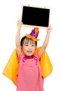 Asian Chinese Little girl celebrate Halloween.