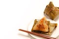 Asian Chinese rice dumplings or zongzi Royalty Free Stock Photo