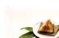 Asian Chinese rice dumplings or zongzi Royalty Free Stock Photo