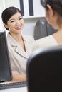 Asian Chinese Woman or Businesswoman in Meeting Royalty Free Stock Photo