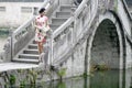 Asian Chinese woman in traditional cheongsam