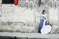 Asian Chinese woman in traditional Hanfu dressÃ¯Â¼Åclassic beauty in China