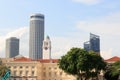 Asian civilisations museum and clock tower in Singapore Royalty Free Stock Photo