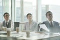 Asian corporate executives meeting in conference room Royalty Free Stock Photo