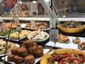 The Asian counter at Harrod`s Food Court, London, UK Royalty Free Stock Photo