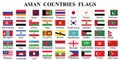 Asian Countries Flag Collection