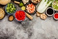 Asian cuisine ingredients