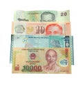 Asian currency isolated Royalty Free Stock Photo