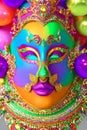 asian deity as carnival mask