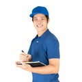 Asian delivery man