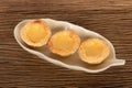 Asian dessert egg tarts Royalty Free Stock Photo