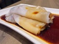 Asian dish : Chee Cheong Fun Royalty Free Stock Photo