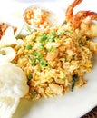 Asian dish seafood fried rice Royalty Free Stock Photo