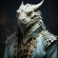 Realistic Dragon Figure With Dark Background - Sacha Goldberger Style