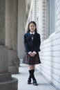 Asian elementary schoolgirl
