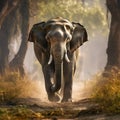 Asian Elephant in Bardia national
