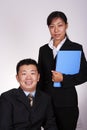 Asian Executive and Secretary Royalty Free Stock Photo