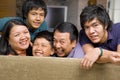 Asian family lifestyle portrait Royalty Free Stock Photo